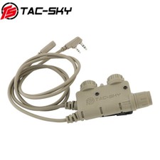 TS U94 V2 PTT Dual Push to Talk 2 Pin K Plug for Tactical Headset for intercom
