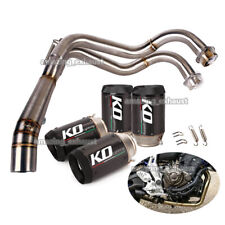 For Yamaha MT-07 FZ07 2014-2022 Whole Set Header Pipe Connecting Exhaust Muffler