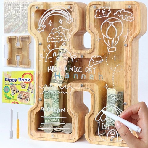 Letter money savings box - money, for