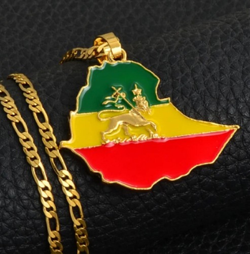 Ethiopia flag map - ethiopia,