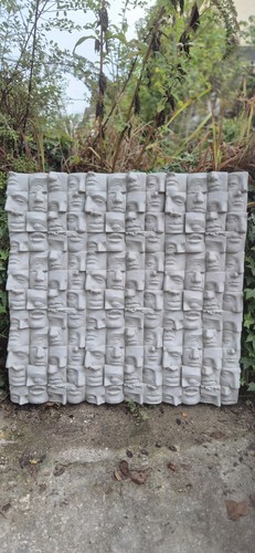 Large abstract fragmented face - large,