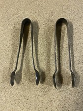 2 Silver Plated Sugar Tongs