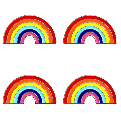 Set rainbow badge pins - set,