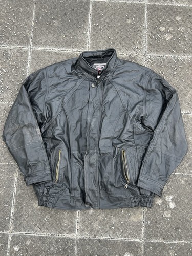 Vintage leather bomber - vintage, jacket