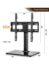 Rfiver Tabletop TV Stand Base 27"-55" TVs UT1002