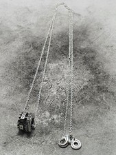 Pandora Signature Logo Pave & Beads Necklace 50cm Used