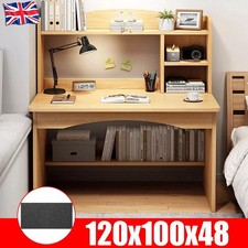 Computer Desk Study Table Writing Shelves Home Office Wooden Workstation Laptop