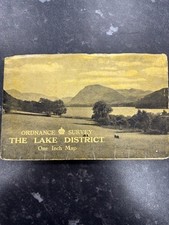 Vintage Lake District Ordnance Survey Map 1940's