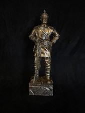 First World War German Soldier Military Figurine in Cold Cast Bronze