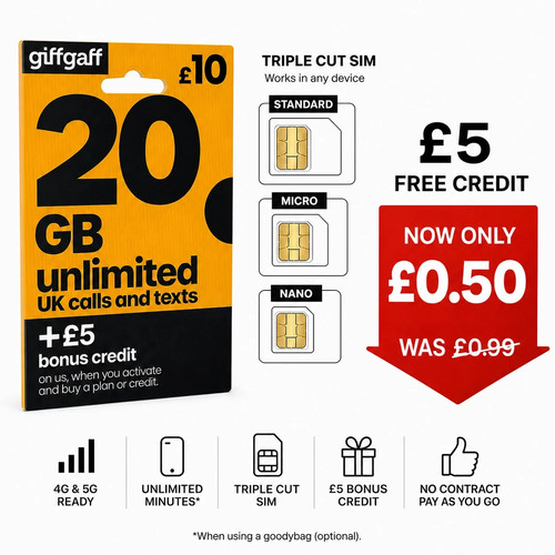 Giffgaff sim card triple cut - giffgaff,