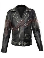 Men’s Black Studded Spiked