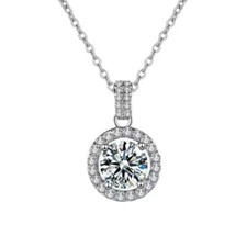 1ct Necklace White Gold