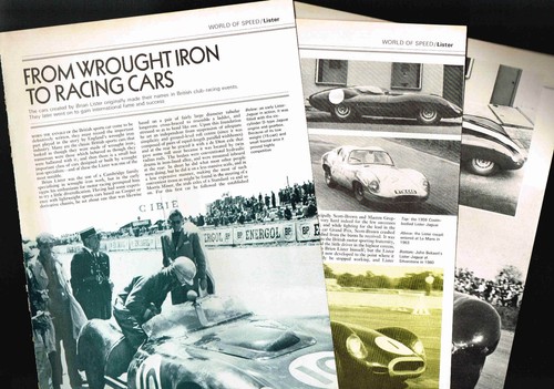 Vintage lister cars - vintage, (jaguar)