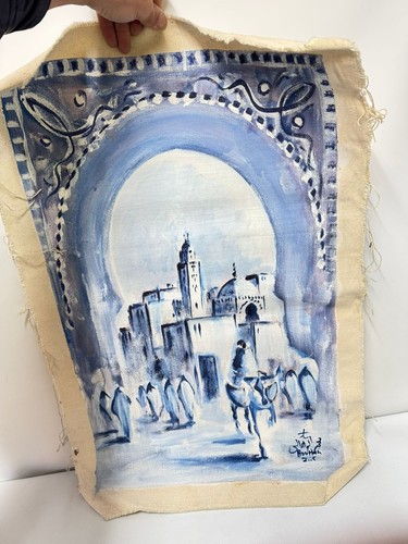 Vintage moroccan style blue - moroccan,