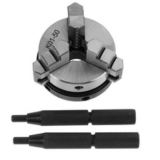 Lathe Chuck K01 50 Self-Centering  Lathe Chuck 3 Jaw Wood Lathe Tool M8J46643