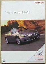 HONDA S2000 Car Sales Brochure May 2003  Ref CARM 0924