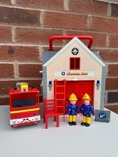 Fireman Sam Fire Station Jupiter Fire Engine Truck Figures Playset Carry Case