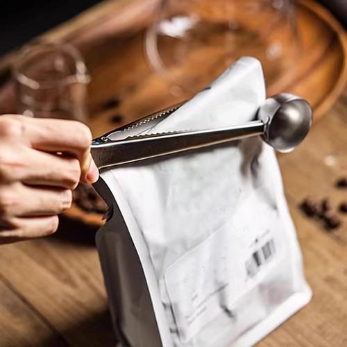 Stainless steel coffee spoon - steel,