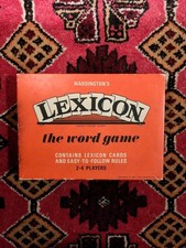 Vintage Waddington's LEXICON The Word Card GAME 1968 Complete & Instructions