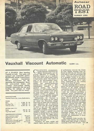 Vauxhall viscount automatic - vauxhall,