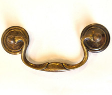 Brass swan neck drawer handle