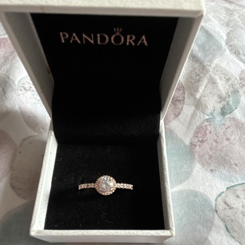 Pandora rose gold plated halo - pandora,