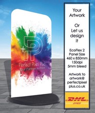 Ecoflex 2 Pavement Sign A Board Advertising Display Printed Both Sides