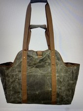 Firewood Log Carrier Heavy Duty Tote Bag Army Green 22.8x11.8x14inch