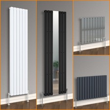 Designer Radiator Flat Panel Horizontal Vertical Central Heating Rads Valves