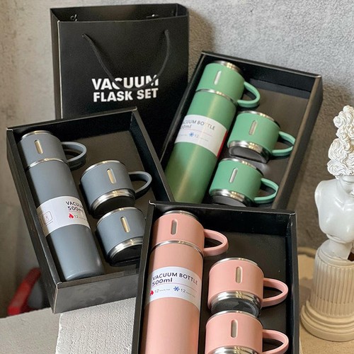 Stainless steel thermos flask - stainless,