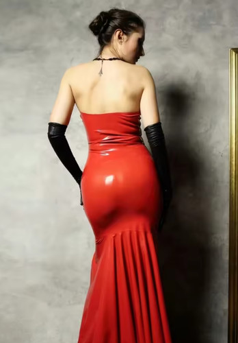 Womens latex rubber mermaid - latex,
