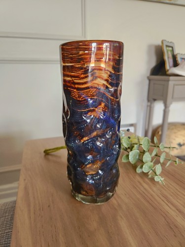 Mdina studio glass vase - glass,