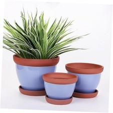  Glazed Terracotta Pots with