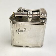 Antique Dunhill Solid Silver Lift Arm Pocket Lighter 1931 4.3cm X 5cm “Gay”