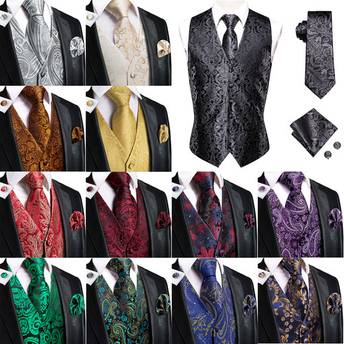 Mens waistcoat paisley floral - waistcoat,