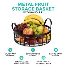 Fruit Bowl Basket Kitchen Dining Table Decoration Stand Holder Banna Orange Xmas