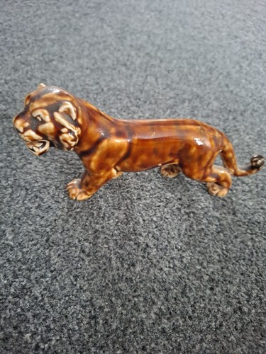 Ceramic tiger figurine - ceramic,