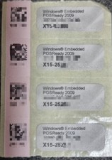 Windows Embedded POSReady 2009 COA License Stickers 4