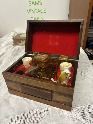 Vintage amber glass whisky - amber,