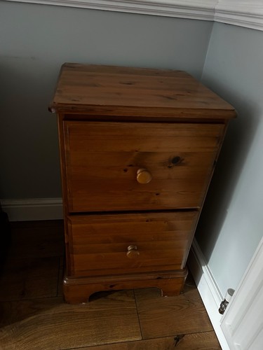 Pine wooden filing cabinet - filing,