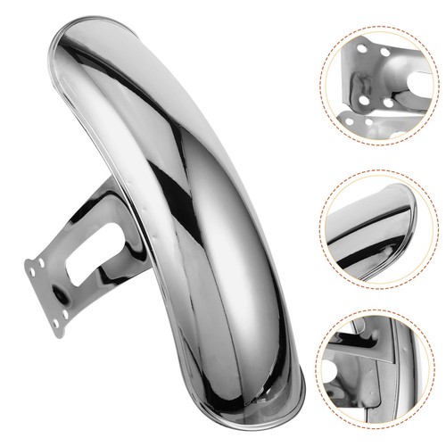 Silver metal motorcycle front - silver,