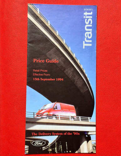 1994 ford transit price list - ford,