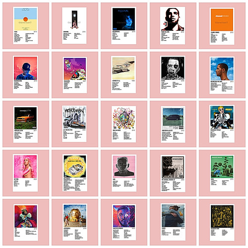 Rap hip hop poster album - album, track