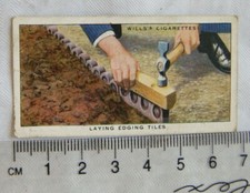 1938 Wills Garden Hints No. 9 Laying Edging Tiles