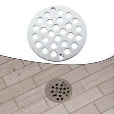 Chrome Drain Cover Screw-in