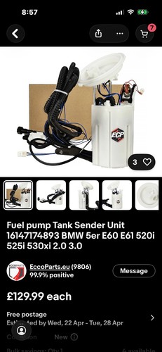 Fuel pump tank - fuel, unit