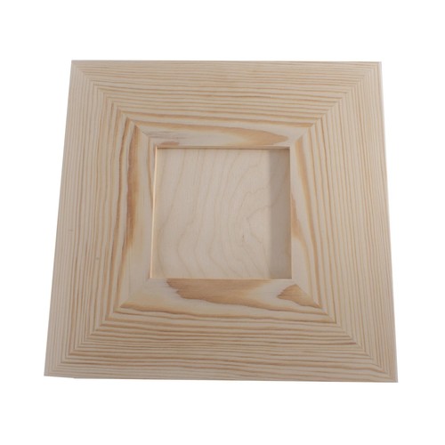 Unpainted pine wood picture - wood,
