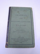 1846 Wells's School Grammar of the English Language 1st edition Americana