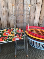 ATOMIC METAL CD RACK TOWER STORAGE FREE STANDING HOLDER RETRO SPUTNIK