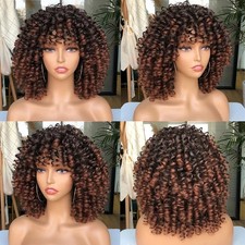 Short Curly Afro Wigs for